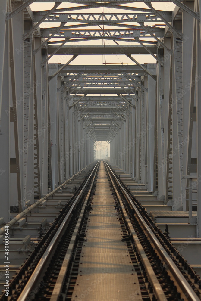 Railway Bridge in Morning Railway Bridge in Morning