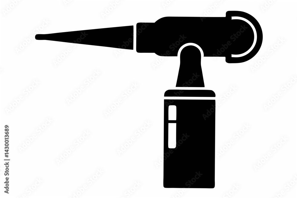 otoscope silhouette vector otoscope silhouette vector
