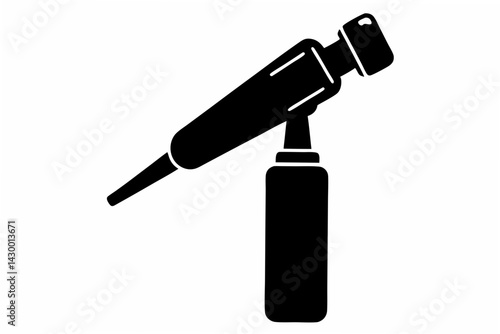 otoscope  silhouette vector 