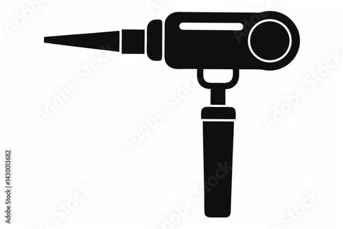 otoscope  silhouette vector 