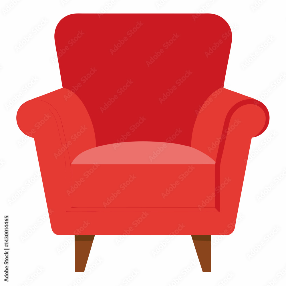 Fototapeta premium red leather armchair