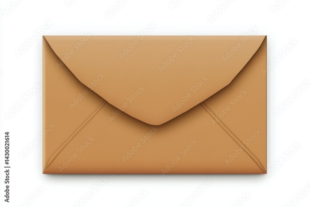 A simple brown paper envelope lies closed on a white surface. Good for business mail, important document or personal correspondence. A simple brown paper envelope lies closed on a white surface. Good for business mail, important document or personal correspondence.