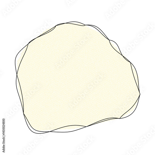 Abstract doodle shape decorative element