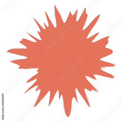 Abstract doodle shape decorative element
