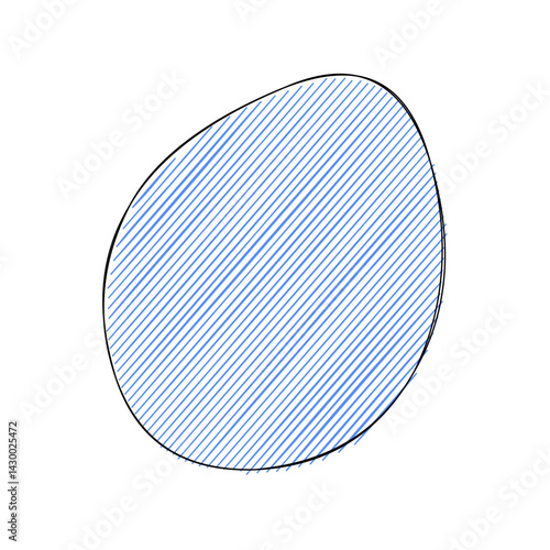 Abstract doodle shape decorative element