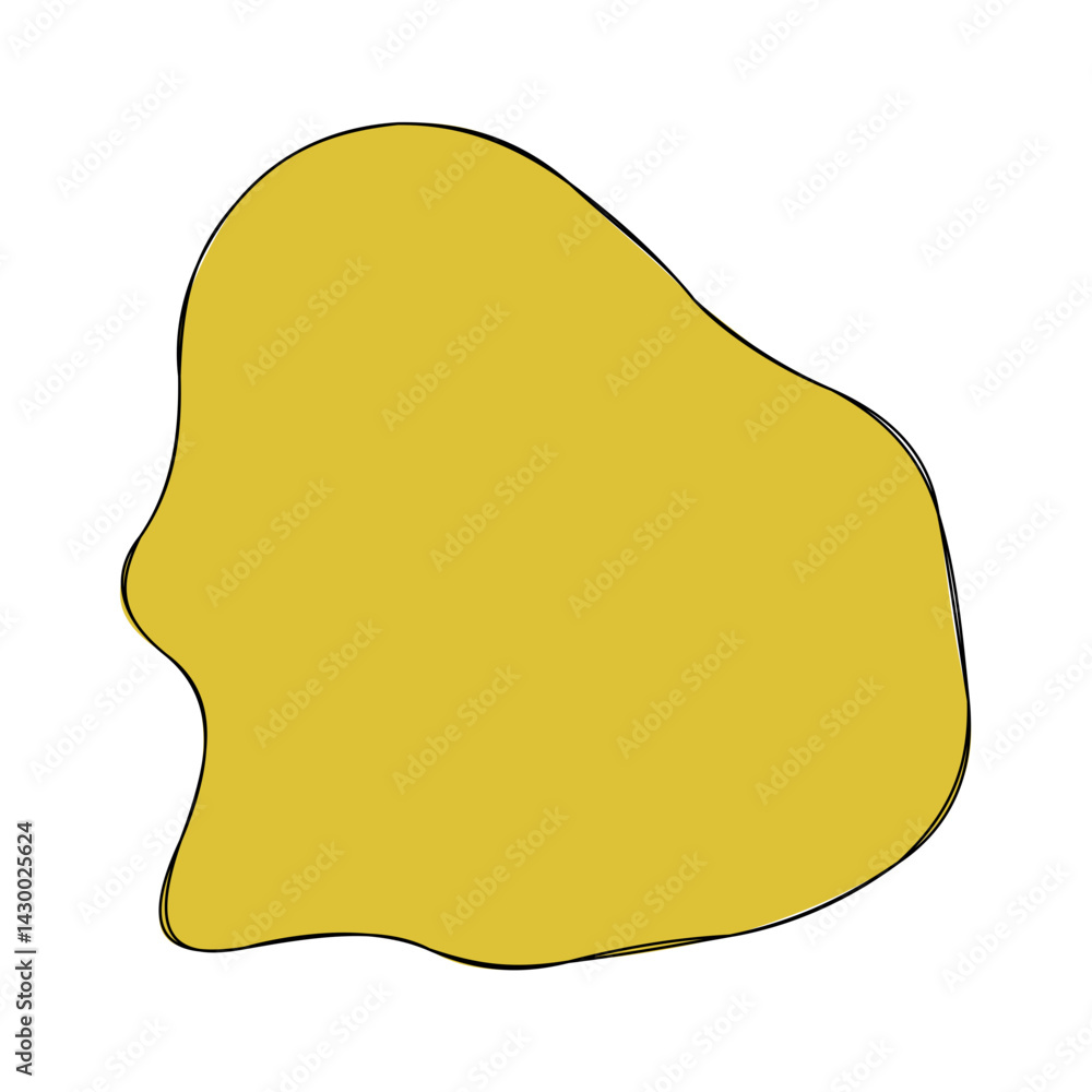 Abstract doodle shape decorative element Abstract doodle shape decorative element
