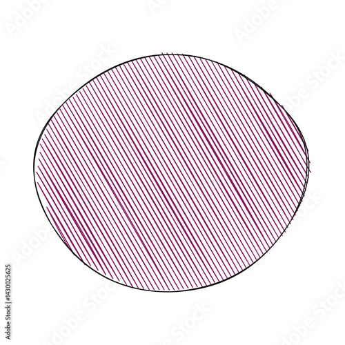 Abstract doodle shape decorative element