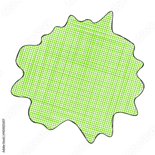 Abstract doodle shape decorative element