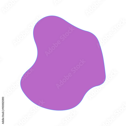 Abstract doodle shape decorative element