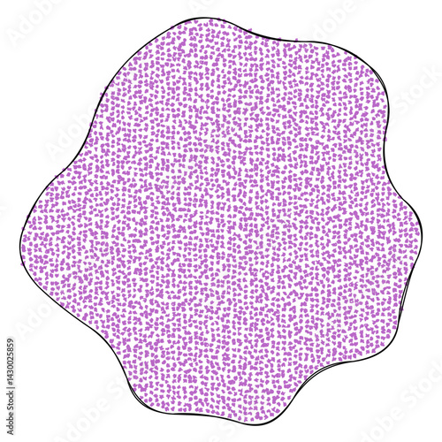 Abstract doodle shape decorative element