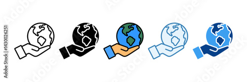 Save The World  Icon Set Multiple Style Collection