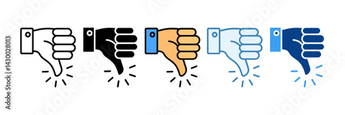 Bad  Icon Set Multiple Style Collection
