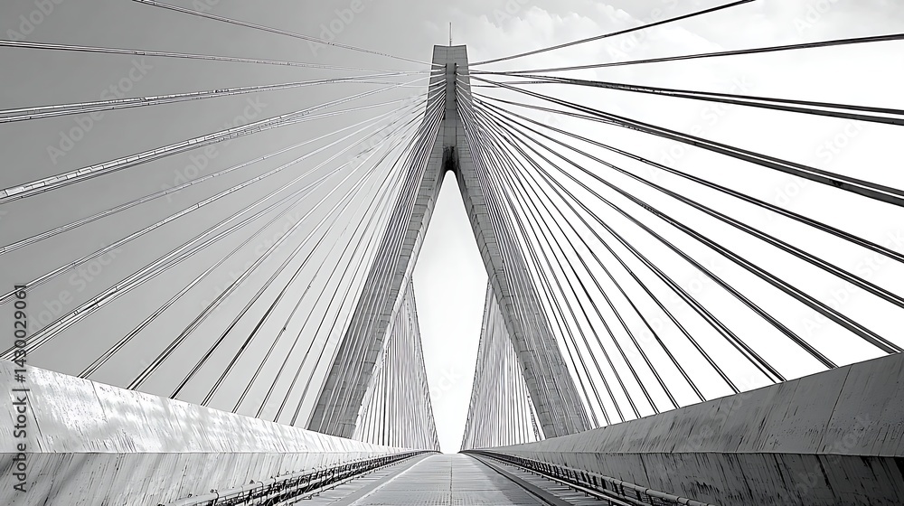 Obraz premium Modern cable-stayed bridge