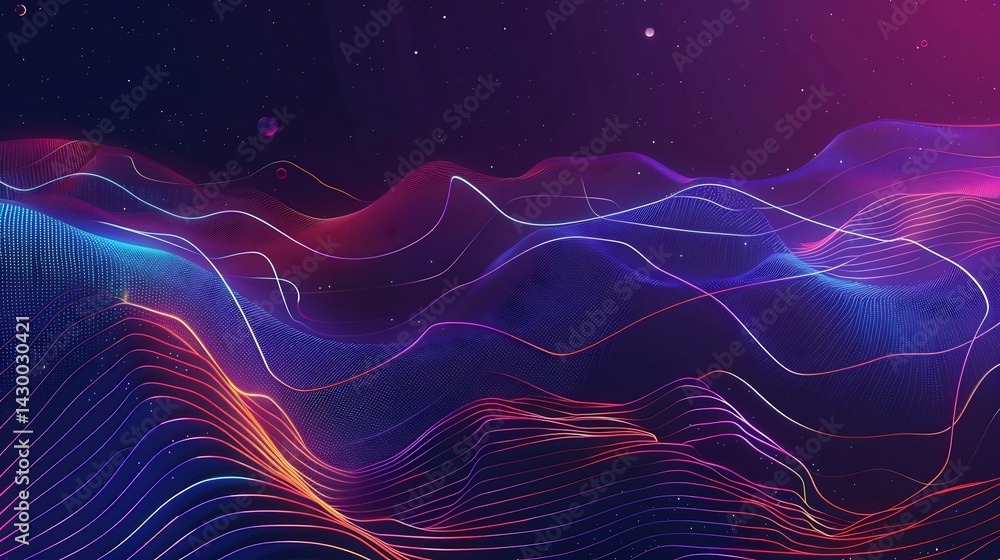 custom made wallpaper toronto digitalA space inspired abstract wallpaper with glowing effects energy waves and cosmic gradients forming a surreal aesthetic background overlay cut out on isolated transparent removed background