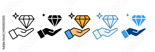 Value  Icon Set Multiple Style Collection