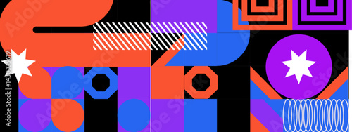 playful geometric abstract background design, for textiles, backgrounds, stationery, and packaging designs