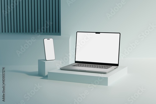 Responsive Web Design and website Mockup, Devices Mock up, Smartphone desktop tablet laptop template Mockup