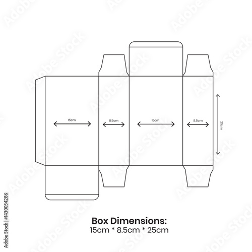 Box Dieline, vector dieline, dieline template, box dieline design, box die line