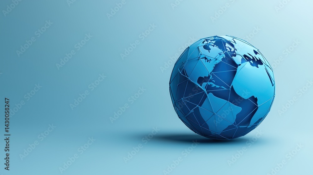 A stylized blue globe on a gradient background, symbolizing global awareness and connection. A stylized blue globe on a gradient background, symbolizing global awareness and connection.