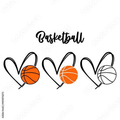 Basketball Hearts