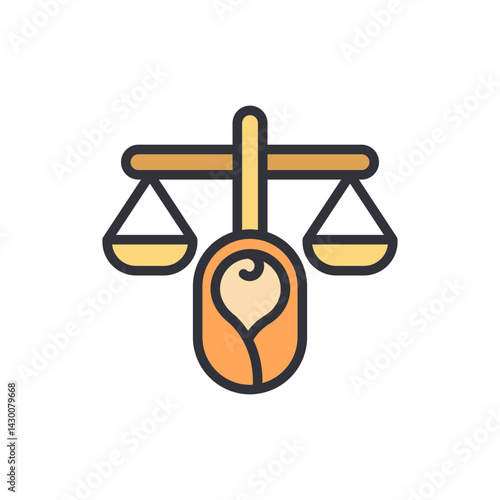 Child adoption colored icons, minimalist vector illustration ,simple transparent graphic element .Isolated on white background