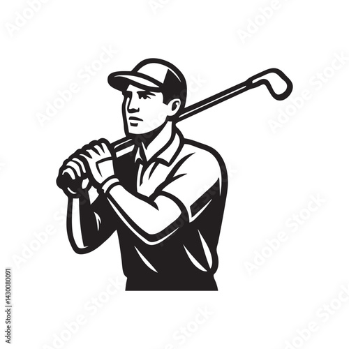 golf player vector