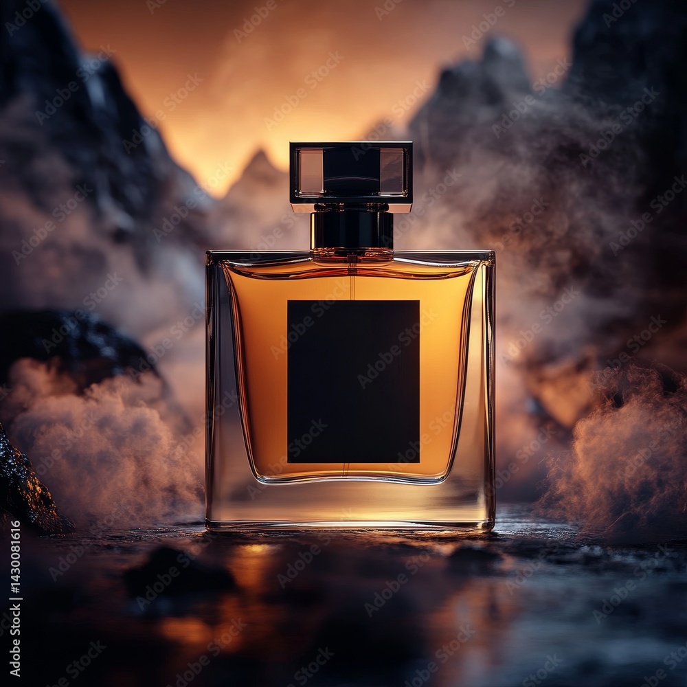 A beautifully crafted perfume bottle, generating a lavish and cultured environment, radiating a feeling of secrecy and fascination A beautifully crafted perfume bottle, generating a lavish and cultured environment, radiating a feeling of secrecy and fascination