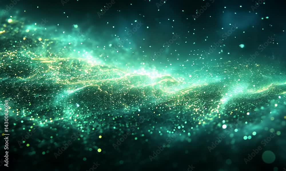 A mesmerizing cosmic scene showcasing shimmering particles in a vibrant galaxy backdrop A mesmerizing cosmic scene showcasing shimmering particles in a vibrant galaxy backdrop