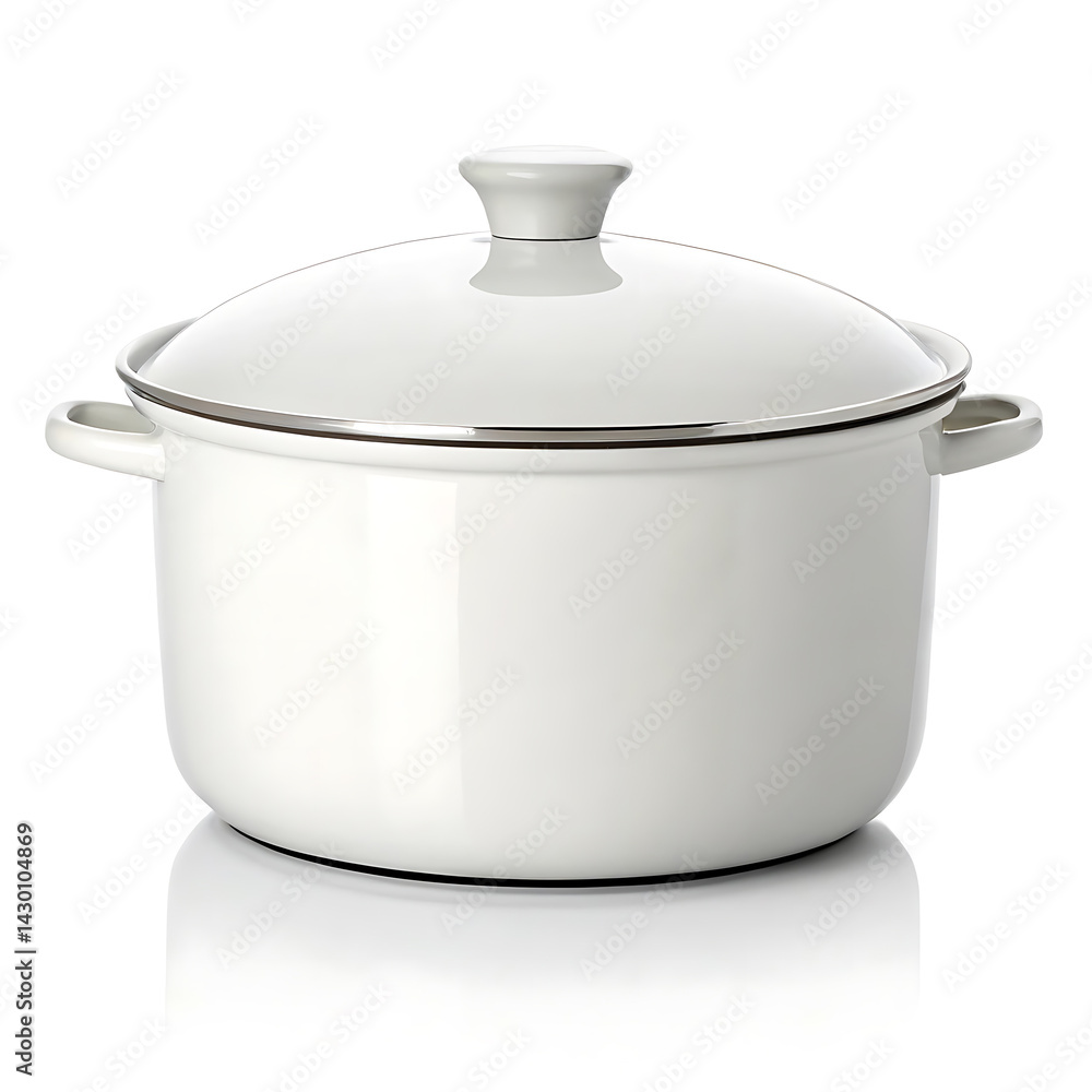 Elegant White Enamel Stock Pot with Lid Perfect for Soups, Stews, and More Elegant White Enamel Stock Pot with Lid Perfect for Soups, Stews, and More