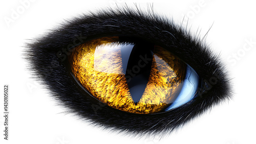 a cat eye on transparent background PNG