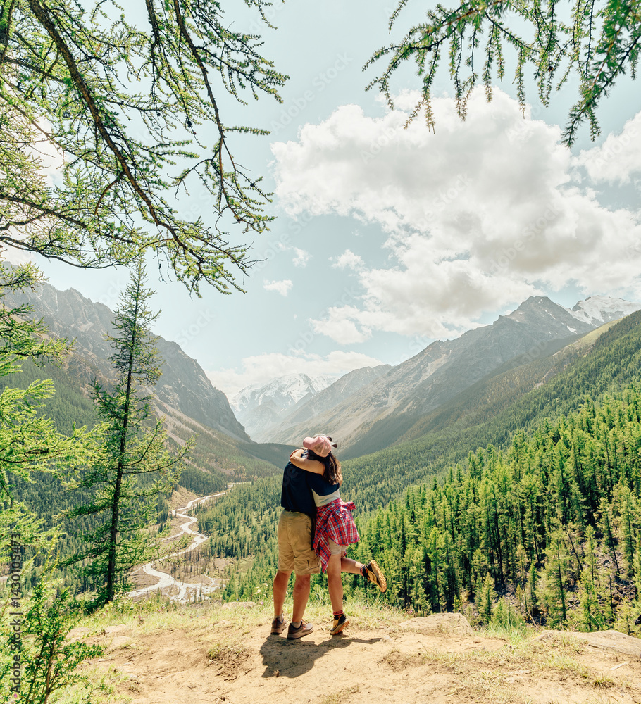 husband and wife hikers adventuring trip in the back country. The silence around me awakens senses. Some of best life memories are hikes.