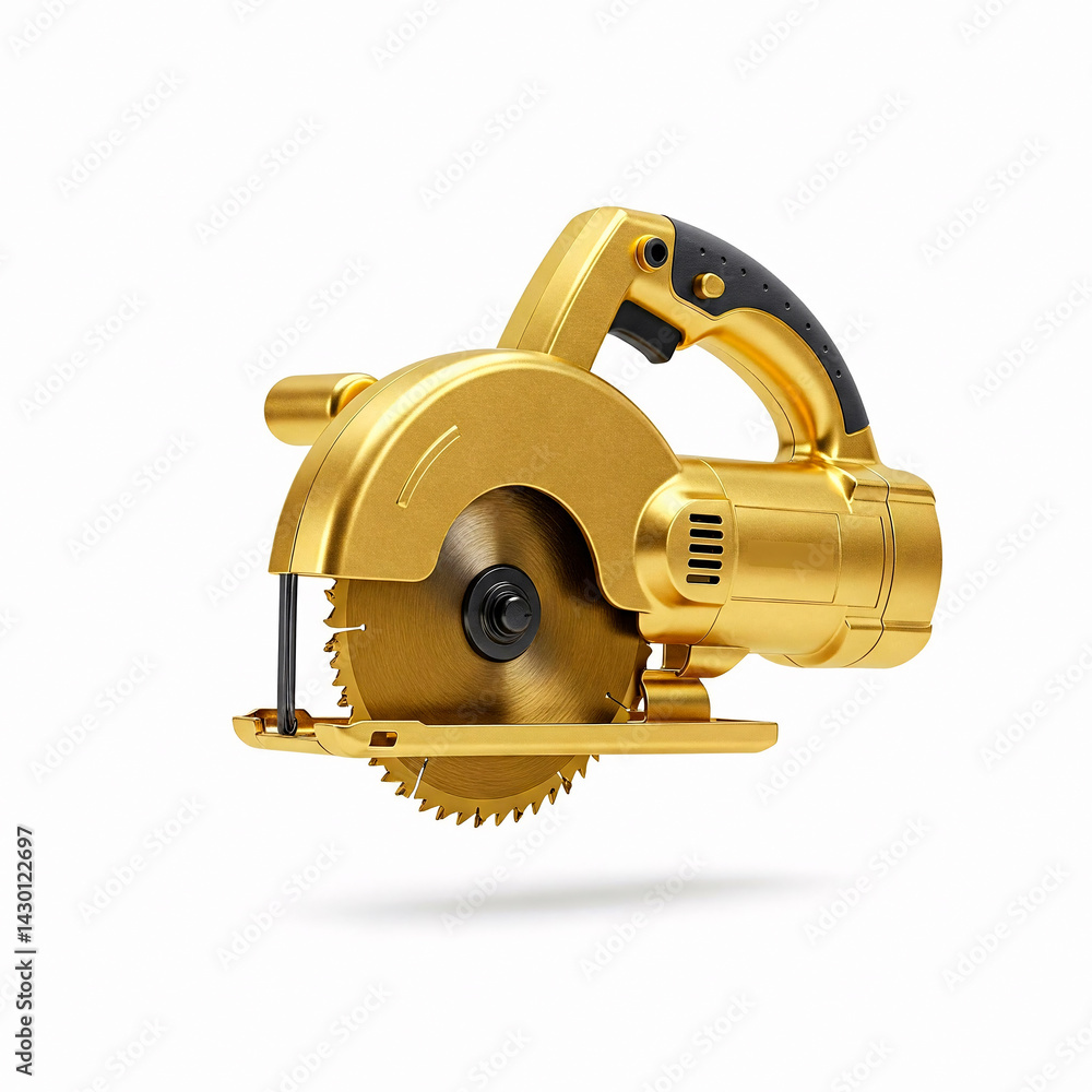 Circular saw isolated on a white background. 3d illustration. Circular saw isolated on a white background. 3d illustration.