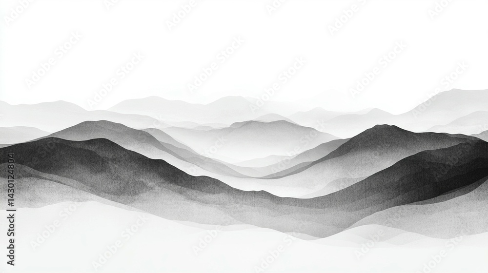 Obraz premium Misty Mountain Landscape