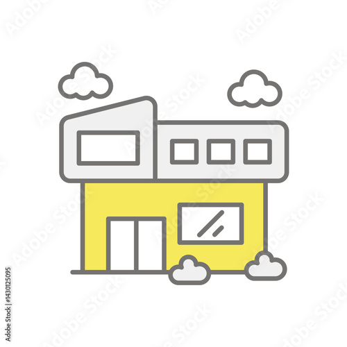Luxury Villas icon vector stock illustration