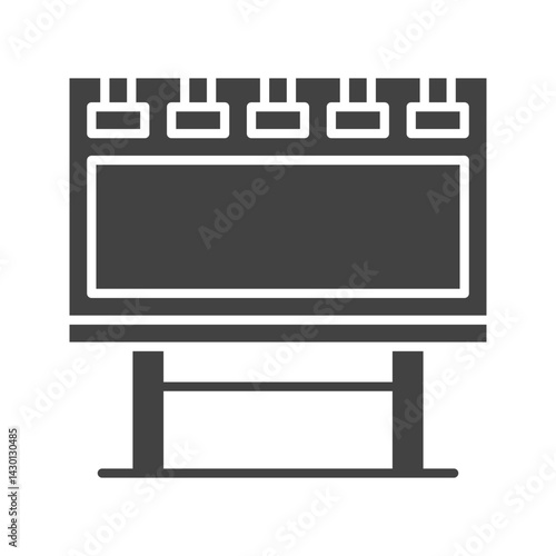 Billboard icon vector image. Suitable for mobile apps, web apps and print media.