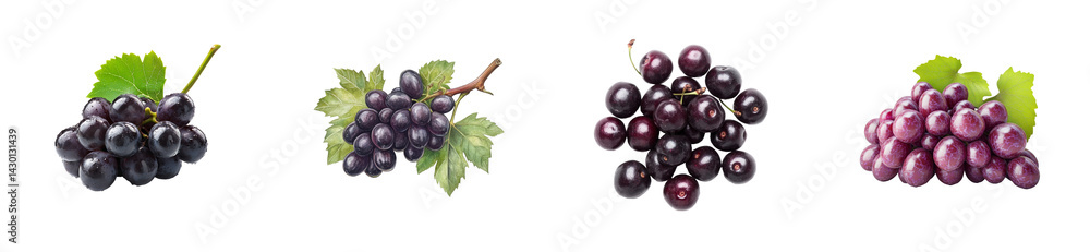 Fresh and ripe grapes on a transparent background Fresh and ripe grapes on a transparent background