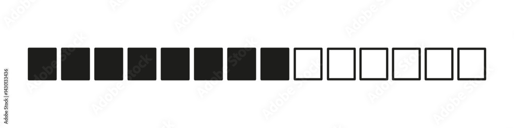 Loading bar vector. Progress bar Loading bar vector. Progress bar