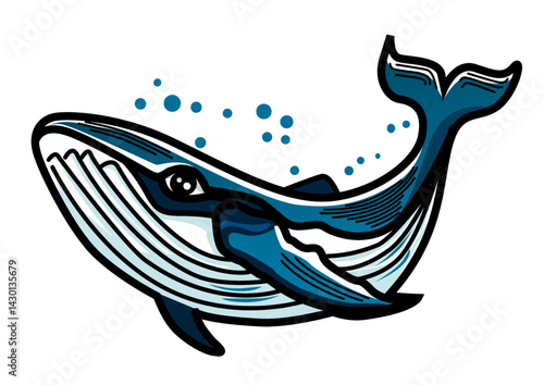 This is an illustration of a whale