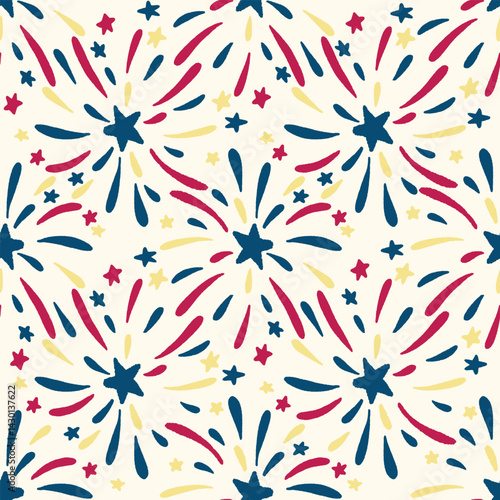july 14th independence day pattern seamless repeat