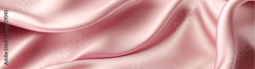 Smooth elegant pink silk fabric background. Textile texture. Vector illustration	