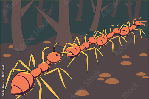 Army of Ants Vector Dynamic Swarm Formation Design