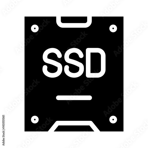 ssd disk glyph icon