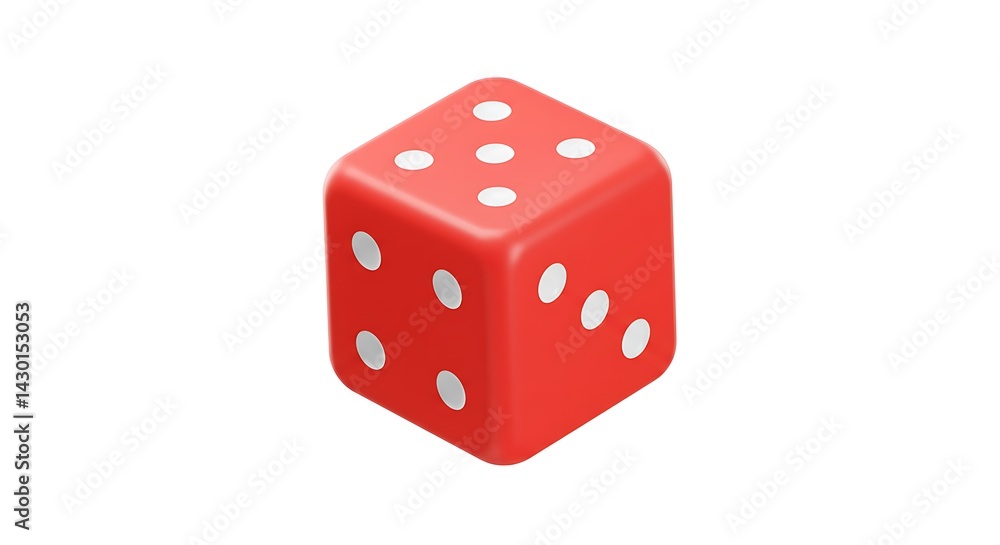 Red Dice with White Dots Red Dice with White Dots