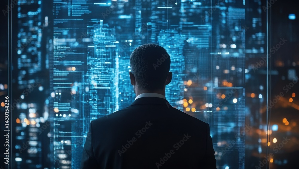 Business Leader Contemplating Digital Future Business Leader Contemplating Digital Future