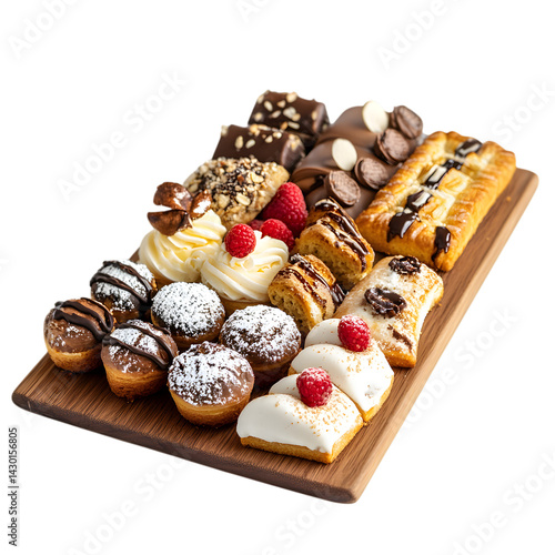 Delicious Pastry Platter: Assorted Desserts & Treats transparent background