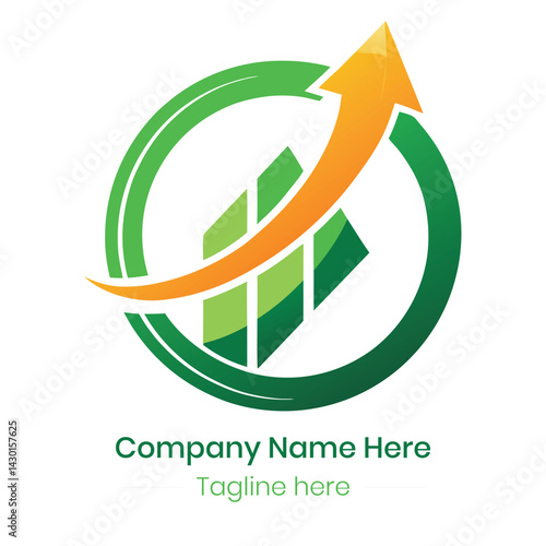 Finance logo Vector illustration
