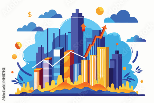 Finance logo Vector illustration