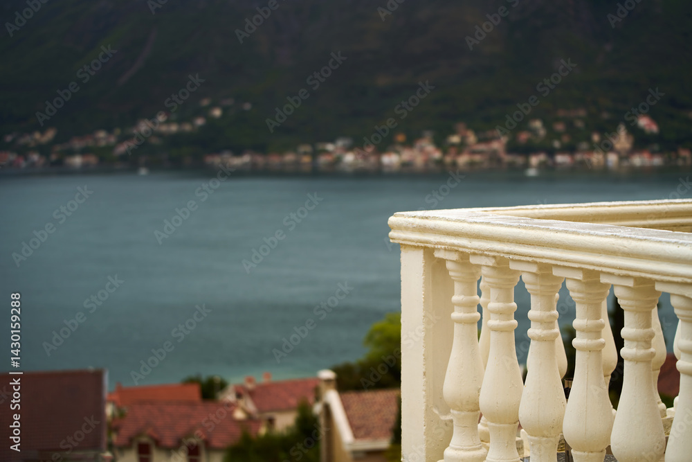 Balcony with Adriatic Sea and town view