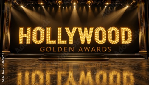 Hollywood Golden Awards Glowing Stage