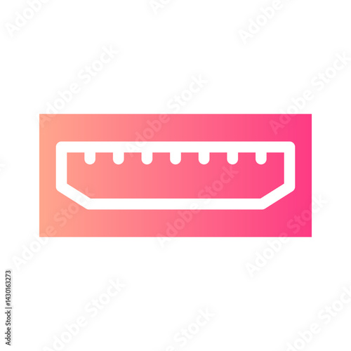 micro usb gradient icon